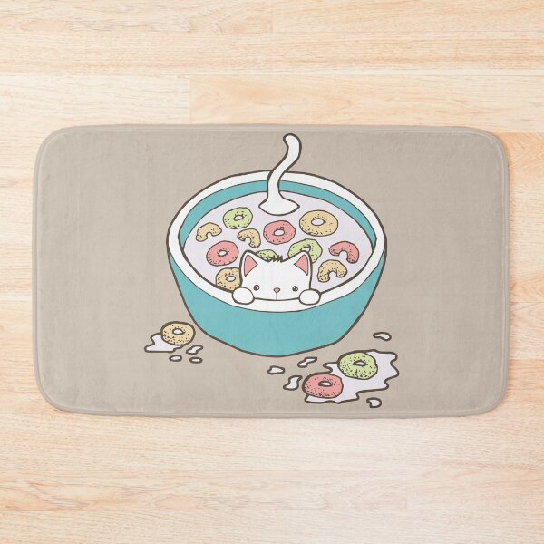 Item preview, Milky Cat Cereal Bath designed and sold by Murmur Ink Crow.