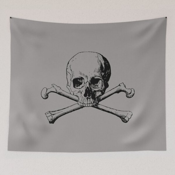 Item preview, Pirate Skull And Crossbones Black Jack Jolly Roger designed and sold by SwagHut.