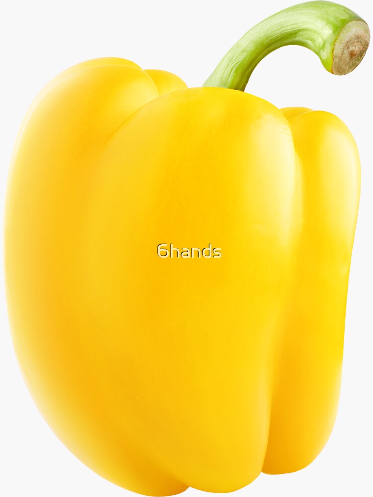 Yellow Bell Pepper Sticker For Sale By 6hands Redbubble 