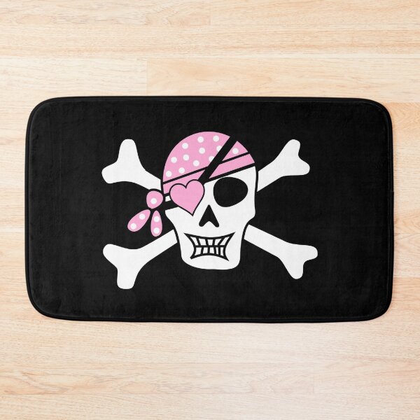 Item preview, Pink Bandana Pirate Skull And Crossbones Black Jack Jolly Roger designed and sold by SwagHut.