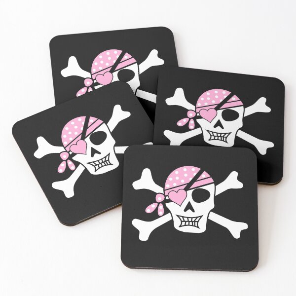 Item preview, Pink Bandana Pirate Skull And Crossbones Black Jack Jolly Roger designed and sold by SwagHut.
