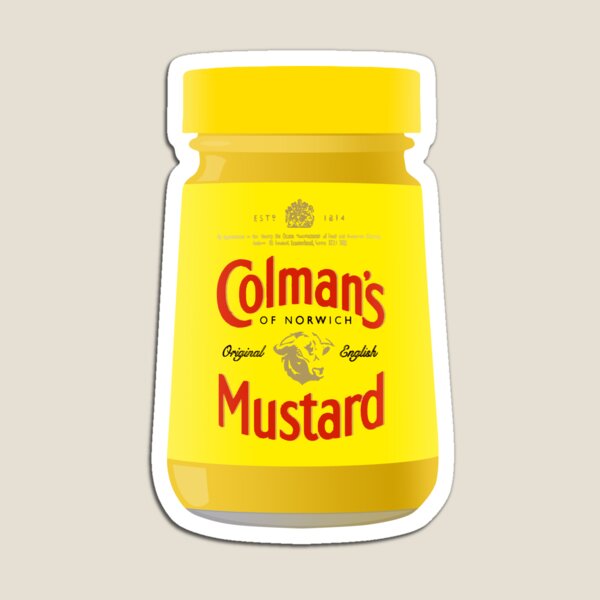 Colman's Mustard English Yellow Mustard Jar Magnet