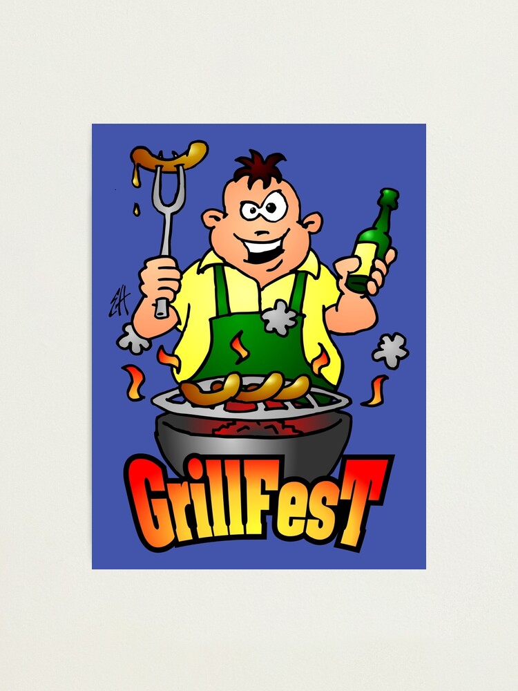 Grillfest Photographic Print By Cardvibes Redbubble