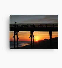 Bogue Inlet Pier at Sunset Canvas Print