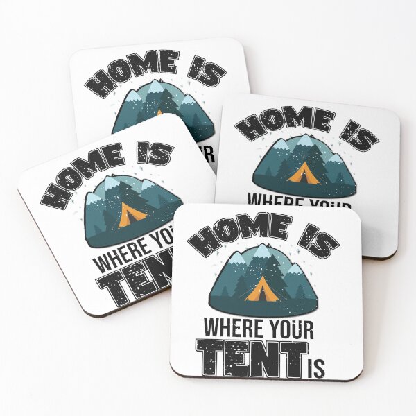 Item preview, Home is where your tent is! designed and sold by Cutebutfunny.