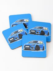 Ford Focus (Mk3) RS Blue Coasters