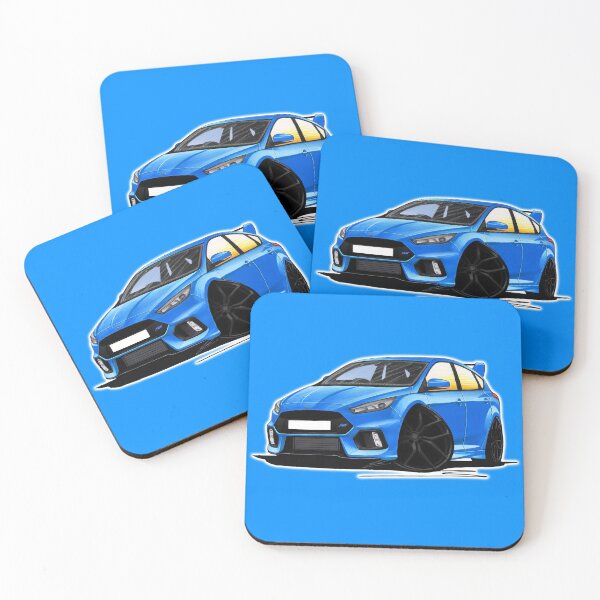 Item preview, Ford Focus (Mk3) RS Blue designed and sold by Yeomans Cartoons.
