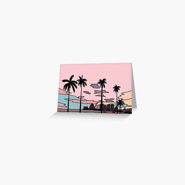 Florida sunset by Elebea Greeting Card