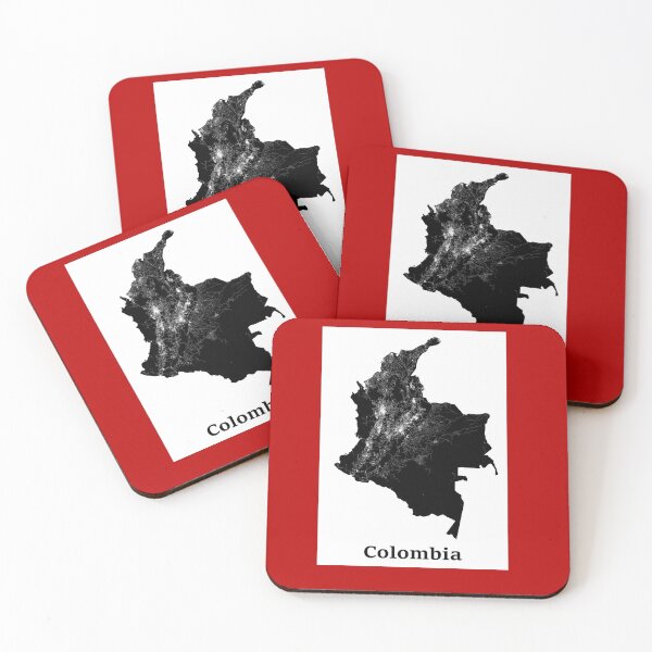 Item preview, Colombia street map art designed and sold by AmazingMapArt.