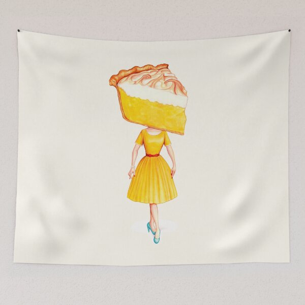 Item preview, Cake Head Pin-Up: Lemon Meringue designed and sold by Kelly  Gilleran.