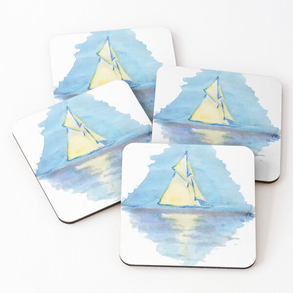 Item preview, sailing on a silver sea designed and sold by The Raven's Landing.