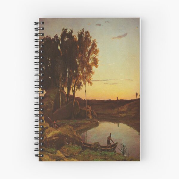 Item preview, Evening Landscape (The Ferryman, Evening)-Camille Corot designed and sold by LexBauer.