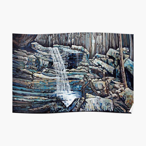 Waterfall Squared Poster
