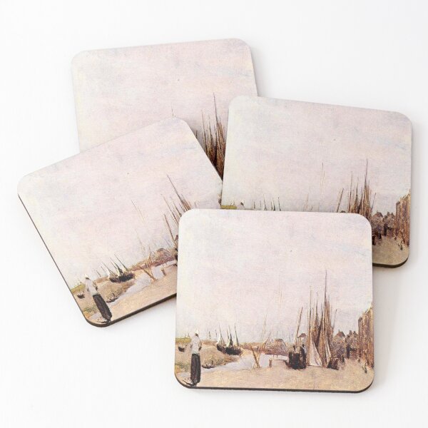 Item preview, Fishermen s Quay, Trouville-Camille Corot designed and sold by LexBauer.