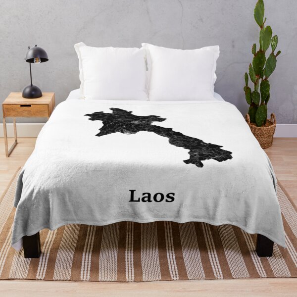 Item preview, Laos street map designed and sold by AmazingMapArt.