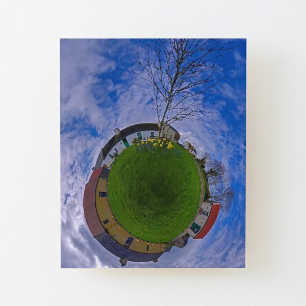 Hanna's Close, on a Sunny Day in County Down Wood Mounted Print