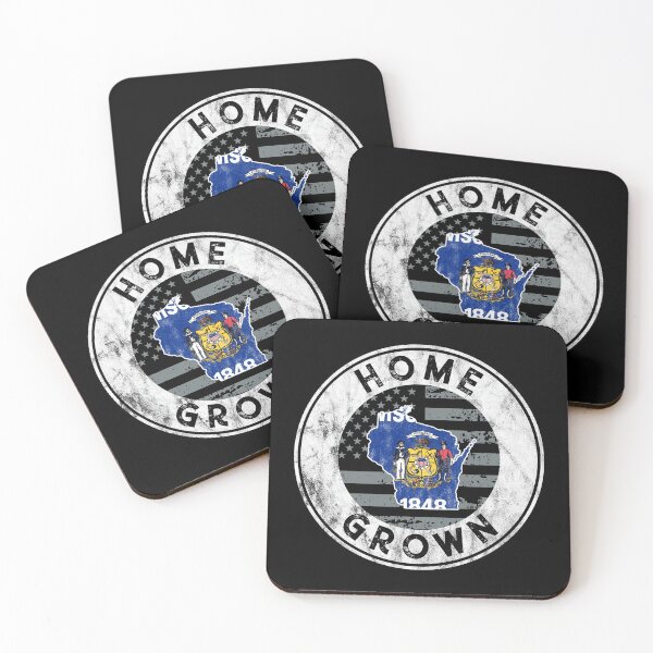 Item preview, Wisconsin Native Home Grown Quote State American Flag Pride  Premium design designed and sold by CreatedByHeidi.