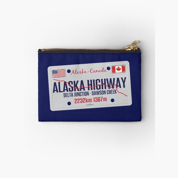Item preview, Alaska Highway Canada - Alaska USA Licence Plate Sticker & T-Shirt designed and sold by OuterShellUK.