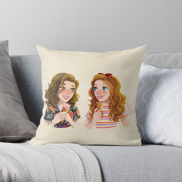 Eleven and Max Throw Pillow