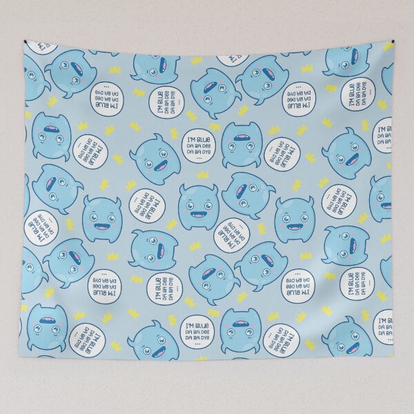 Item preview, I'm blue pattern (da ba dee da ba dye) designed and sold by geep44.