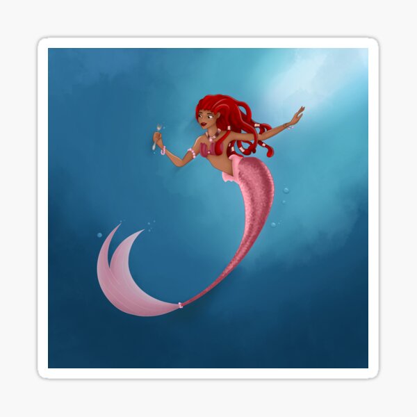 Artikel-Vorschau von Pink little mermaid, designt und verkauft von Lulean01.