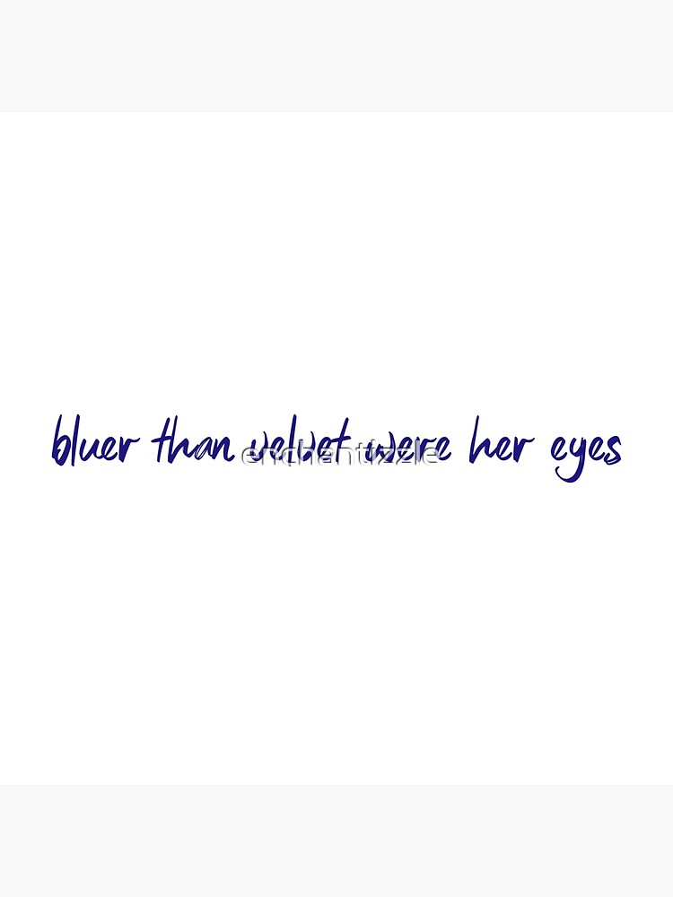 She Wore Blue Velvet - What Lizzy Loves