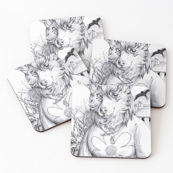 Item preview, Your average lycan girl (black and white) designed and sold by Furiarossa.