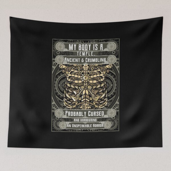 Item preview, My Body Is A Temple - Funny Sarcastic Fitness Gym designed and sold by PrintPress.
