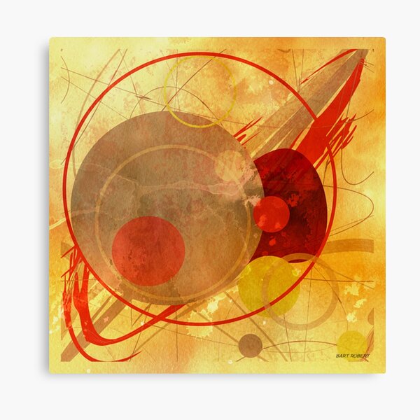 PAINTED CIRCLES Canvas Print