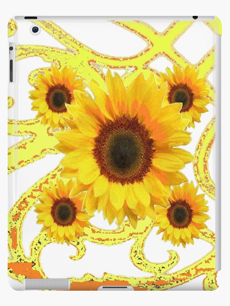 Funda y vinilo para iPad «ARTE MODERNO GIRASOL AMARILLO ARTE ABSTRACTO,» de  sharlesart | Redbubble