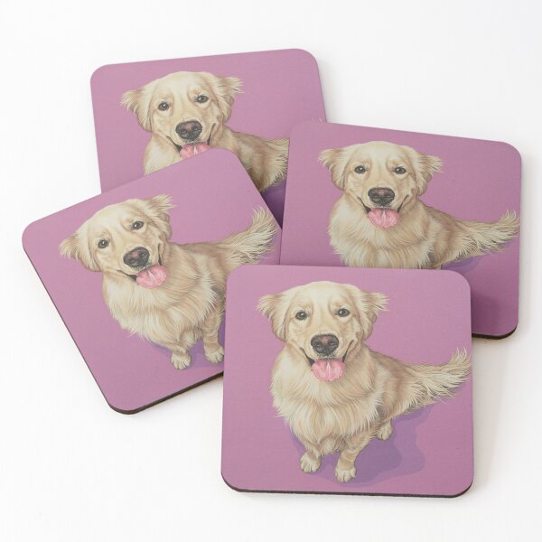 Item preview, Golden Retriever Puppy Painting, Happy and Joyful Golden Retriever Puppy Art designed and sold by Pop Zoo.