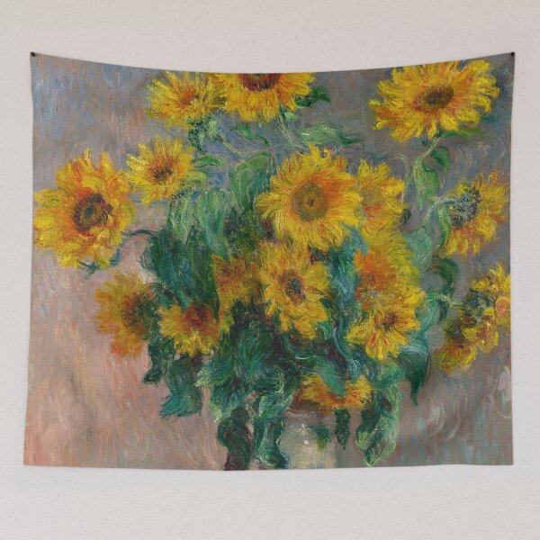 Item preview, Claude Monet - Bouquet of Sunflowers - French painting Tournesols designed and sold by Bebichic.