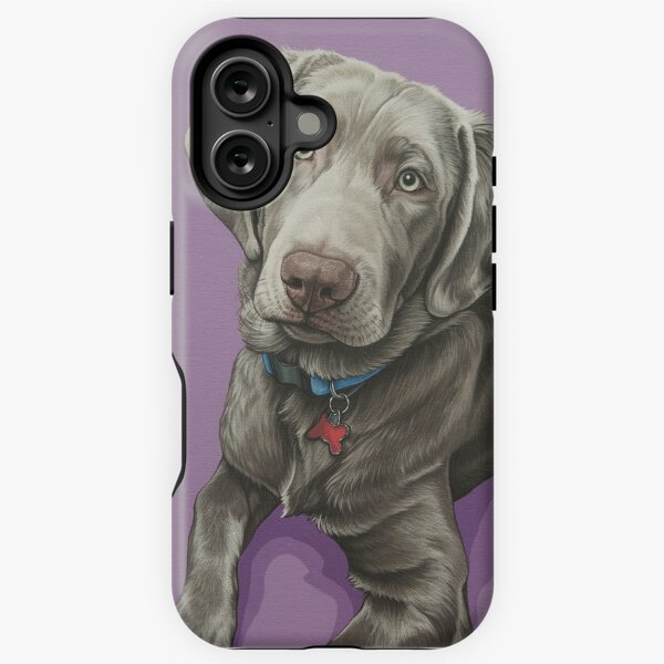 Item preview, Sweet Silver Labrador Retriever Painting, Silver Lab Dog Puppy Art designed and sold by Pop Zoo.