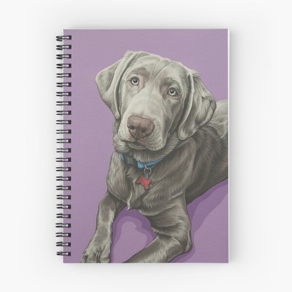 Item preview, Sweet Silver Labrador Retriever Painting, Silver Lab Dog Puppy Art designed and sold by Pop Zoo.