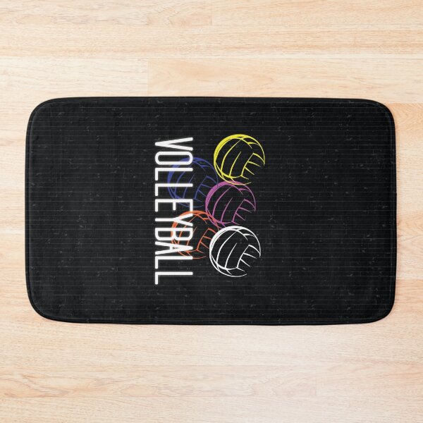 Item preview, Neon Volleyballs on Black Gym Floor Background designed and sold by Susan Says.