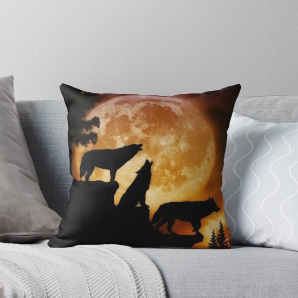 Item preview, Wolves at a Orange Full Moon designed and sold by AceSoulChance.