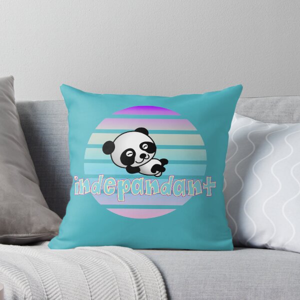 Item preview, Indepandant Funny Cute Panda Bear - Aqua Pastel Kawaii Pop - Funny Panda Pun Independent Teal Lavender designed and sold by balbert3.