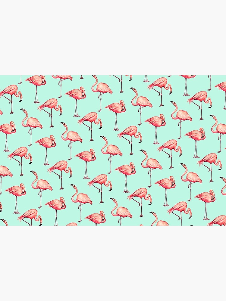 Flamingo Pattern - Blue by KellyGilleran