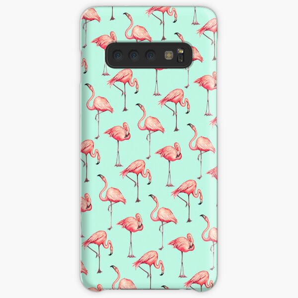 Flamingo Pattern - Blue Samsung Galaxy Snap Case