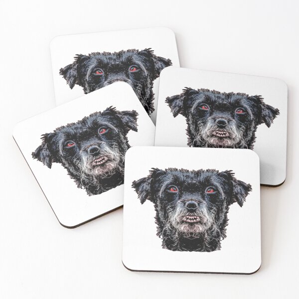 Item preview, Diabolic Black Dog Head designed and sold by DFLC Prints.