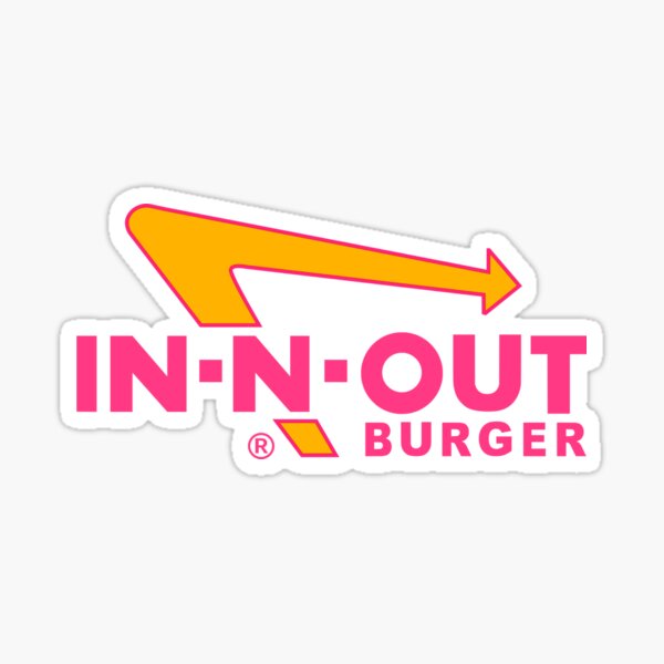 Autocollant mignon Burger In-N-Out Sticker