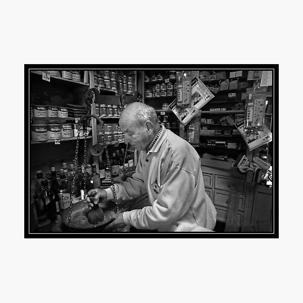 Ironmonger, Rabat Malta Mono Study Photographic Print