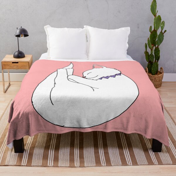 Item preview, white cat, little furry kitty drawing designed and sold by ventumpluviam.