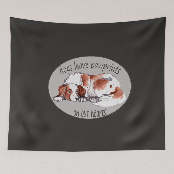 Item preview, Dogs leave pawprints on our hearts designed and sold by Emmy88.
