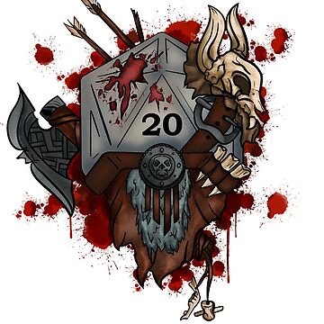 Artwork thumbnail, D&Dice; Barbarian by xdrewstroyerx