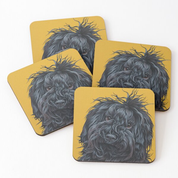Item preview, Sweet Puli Puppy Painting, Dreadlock Dog Art designed and sold by Pop Zoo.