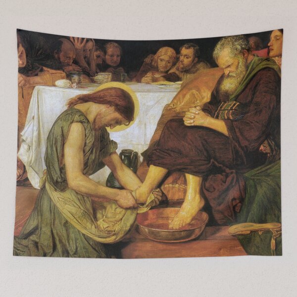 Item preview, Jesus washing Peter's Feet - Ford Madox Brown painting  designed and sold by Bebichic.
