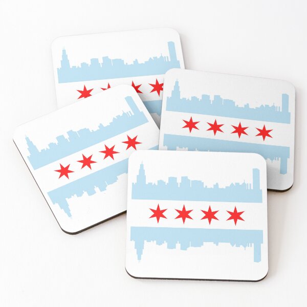 Item preview, Chicago Flag Skyline designed and sold by frittata.