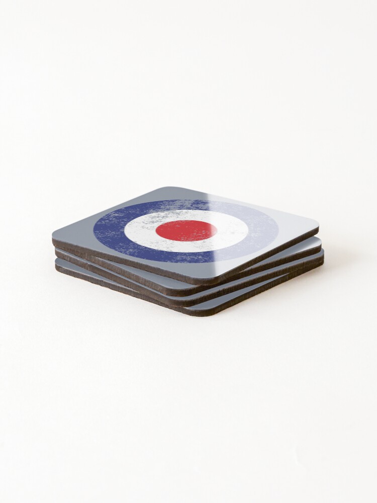 RAF Type D Roundel Mod Target Logo Coasters Set of 4
