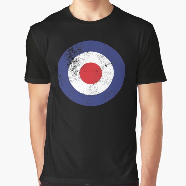 Vista previa del artículo con la obra «Redondel tipo D de la RAF: logotipo de Mod Target», diseñado y vendido por TigerTom Design.